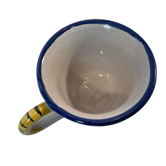 Sberna STARBUCKS Espresso Coffee Cup Saucer Demitasse Handpainted Deruta ITALY - Picture 8 of 11